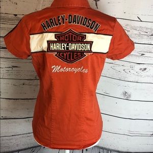 Harley-Davidson Tops - Harley Davidson Faded Zip-Up Shirt Harley-Davidson Tops - Harley Davidson Faded Zip-Up Shirt